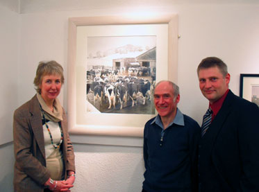 Artist Roger Allen at the Buxton Museum and Art Gallery
